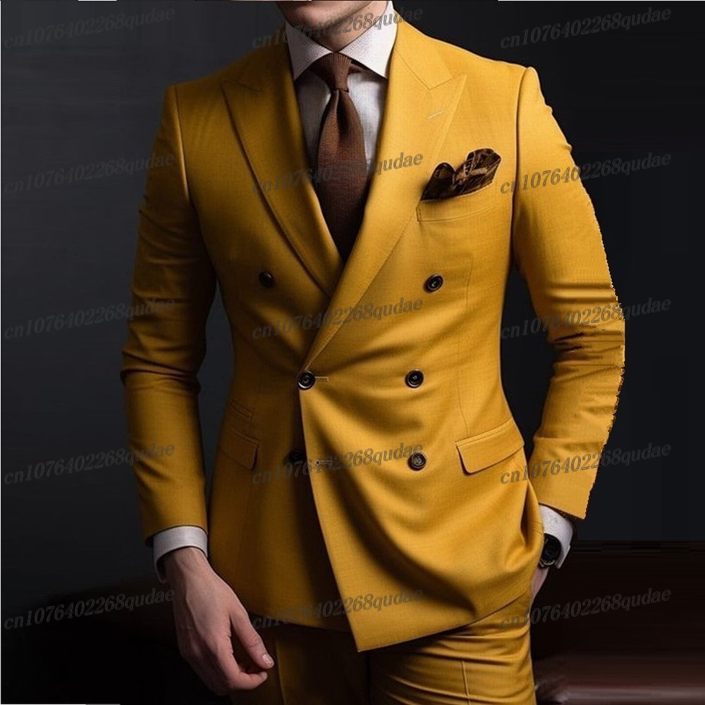 Formal Wear For Men Yellow - Jas Pria Formal Warna Kuning Tua