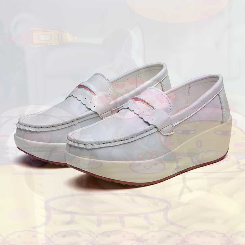 Second Hand Men'S Formal Wear - Plataform Sepatu Kets Merah Muda Musim