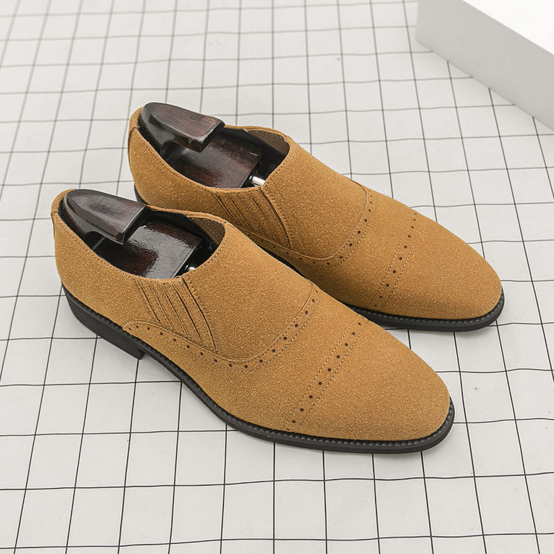 Formal Wear For Men Yellow - Sepatu Loafer Pria Retro Hitam Kuning