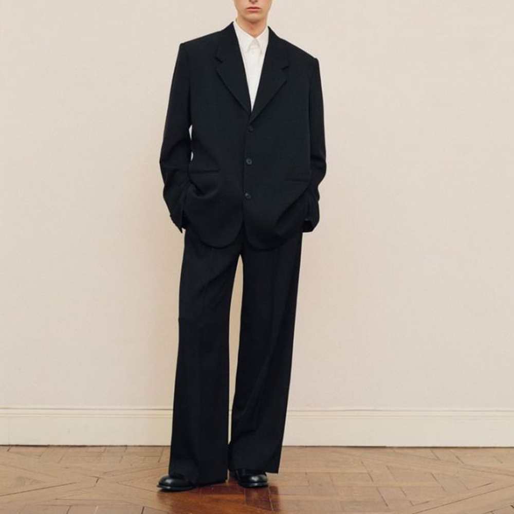 Formal Wear For Men In Wedding - Setelan Jas Pria Hitam Oversize Single
