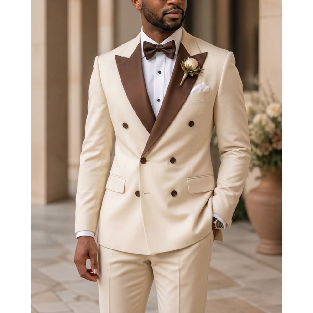 Formal Wear For Men In Wedding - Setelan Tuxedo Pria Double Breasted Model