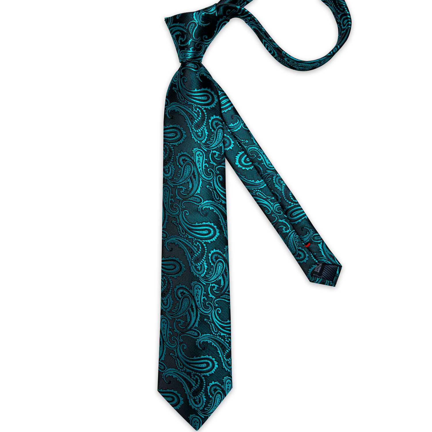 Set Dasi Pria Jacquard Paisley - Cufflinks Silver Set ulasan dan harga