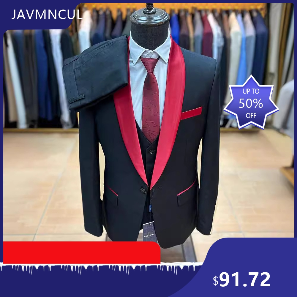 Setelan Jas Pria Slim Fit 3 Po - Men'S Formal Wear For Graduation ulasan dan harga