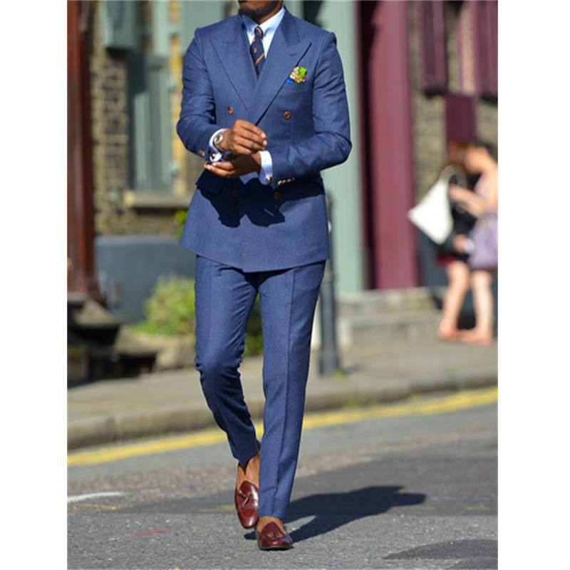 Jas Pria Formal Biru Gelap Dua - Formal Wear For Men In Wedding ulasan dan harga