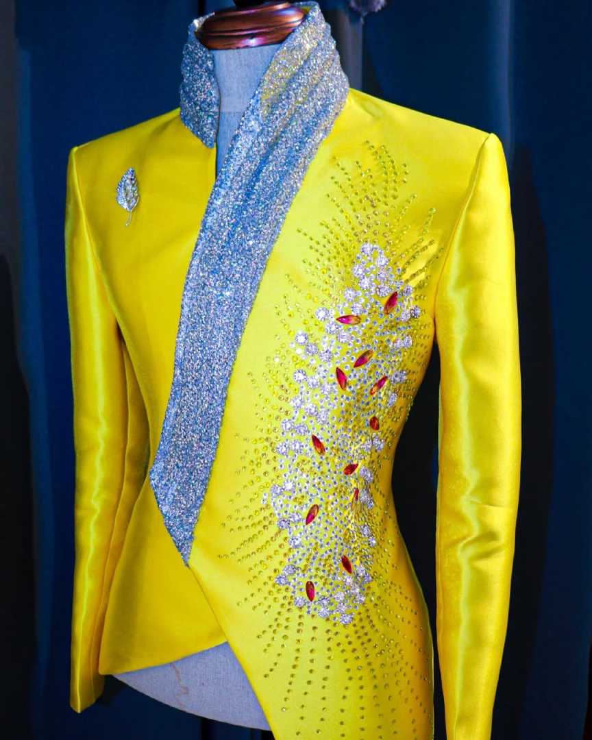 Tuksedo Pernikahan Kuning Mode - Formal Wear For Men Yellow ulasan dan harga