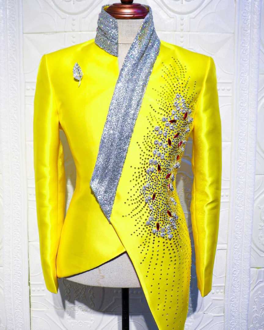 Tuksedo Pernikahan Kuning Mode - Formal Wear For Men Yellow ulasan dan harga