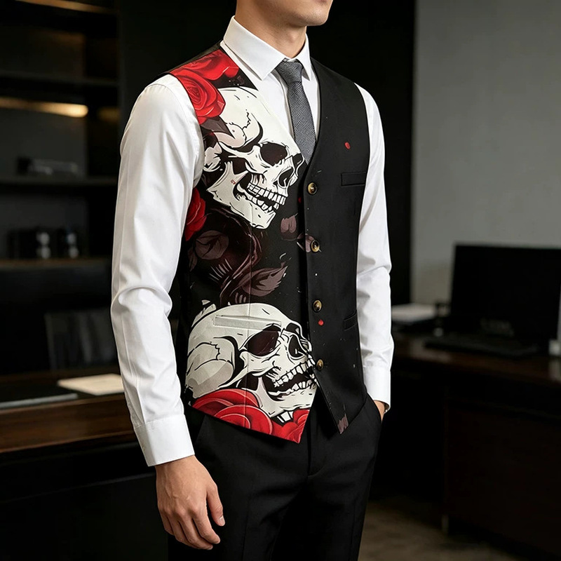 Rompi Jas Pria Trendy Keren Mo - Men'S Gothic Formal Wear ulasan dan harga