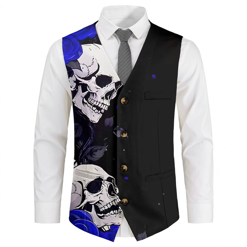 Rompi Jas Pria Trendy Keren Mo - Men'S Gothic Formal Wear ulasan dan harga