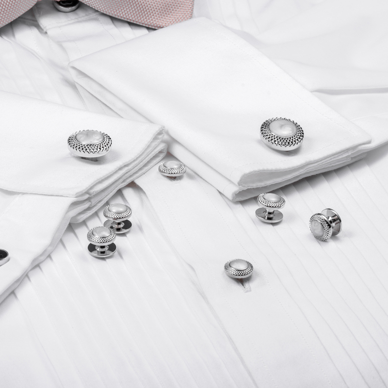 HAWSON Set Kancing Manset dan  - Cufflinks Silver Set ulasan dan harga