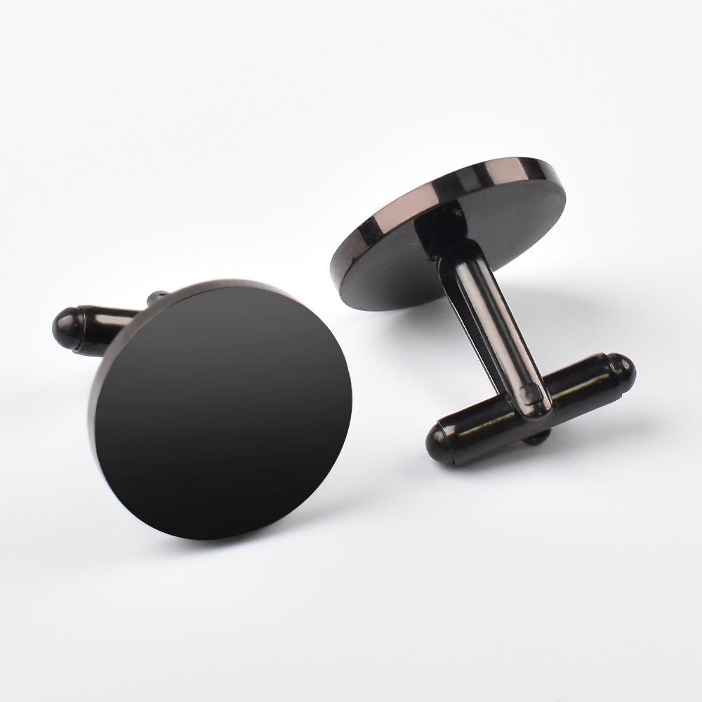 2 Buah/Set Kancing Manset Loga - Cufflinks Silver Set ulasan dan harga