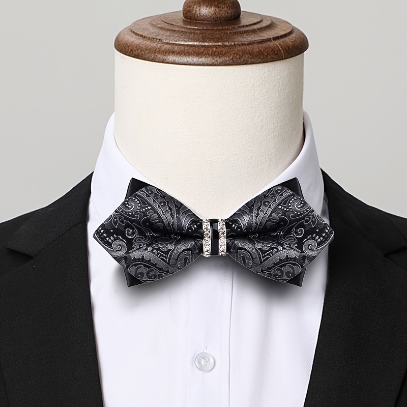 Dasi Kupu-kupu Satin Jacquard  - Formal Wear For Men Yellow ulasan dan harga