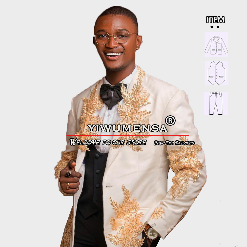 Setelan 3 Potong Kustom Pakaia - Formal Wear For Men In Wedding ulasan dan harga