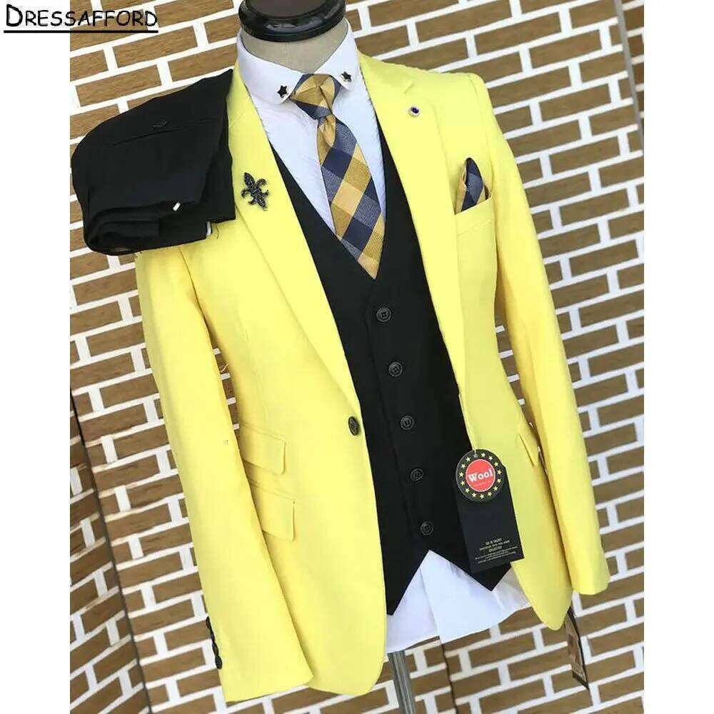 Tuksedo Formal Bisnis Pria Ele - Formal Wear For Men Yellow ulasan dan harga